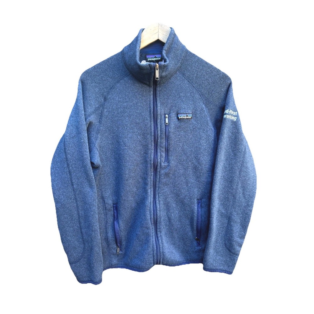 Patagonia Better Sweater Jacket Men's Medium Blue Big Switch Networks Logo FA18